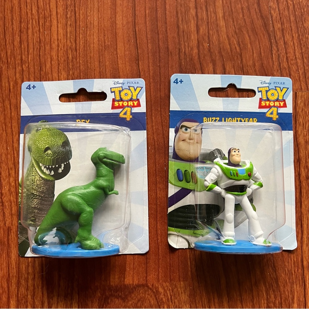 NWT Pixar Toy Story Figurines - Rex & Buzz Lightyear